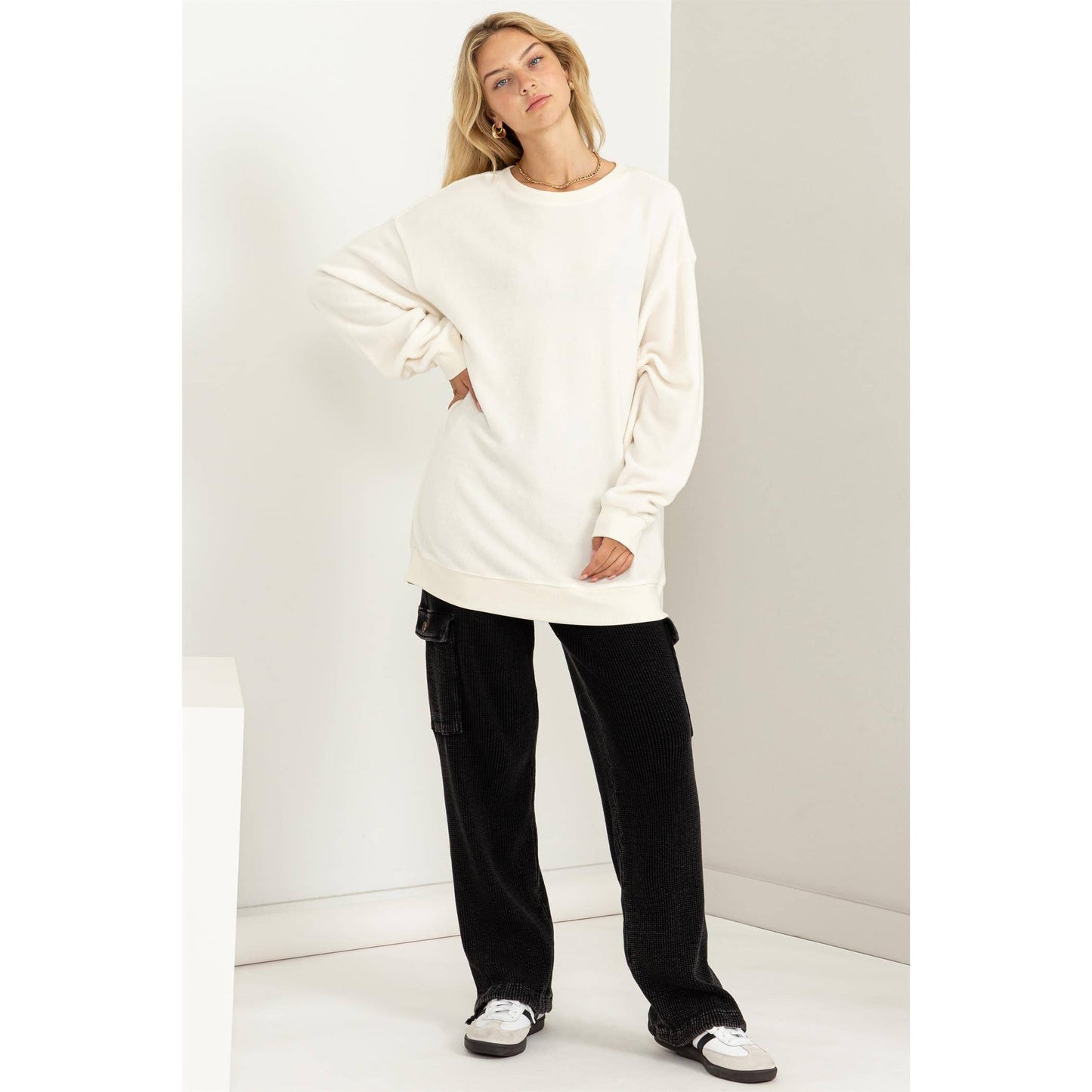 Stacy Long Sleeve Cream