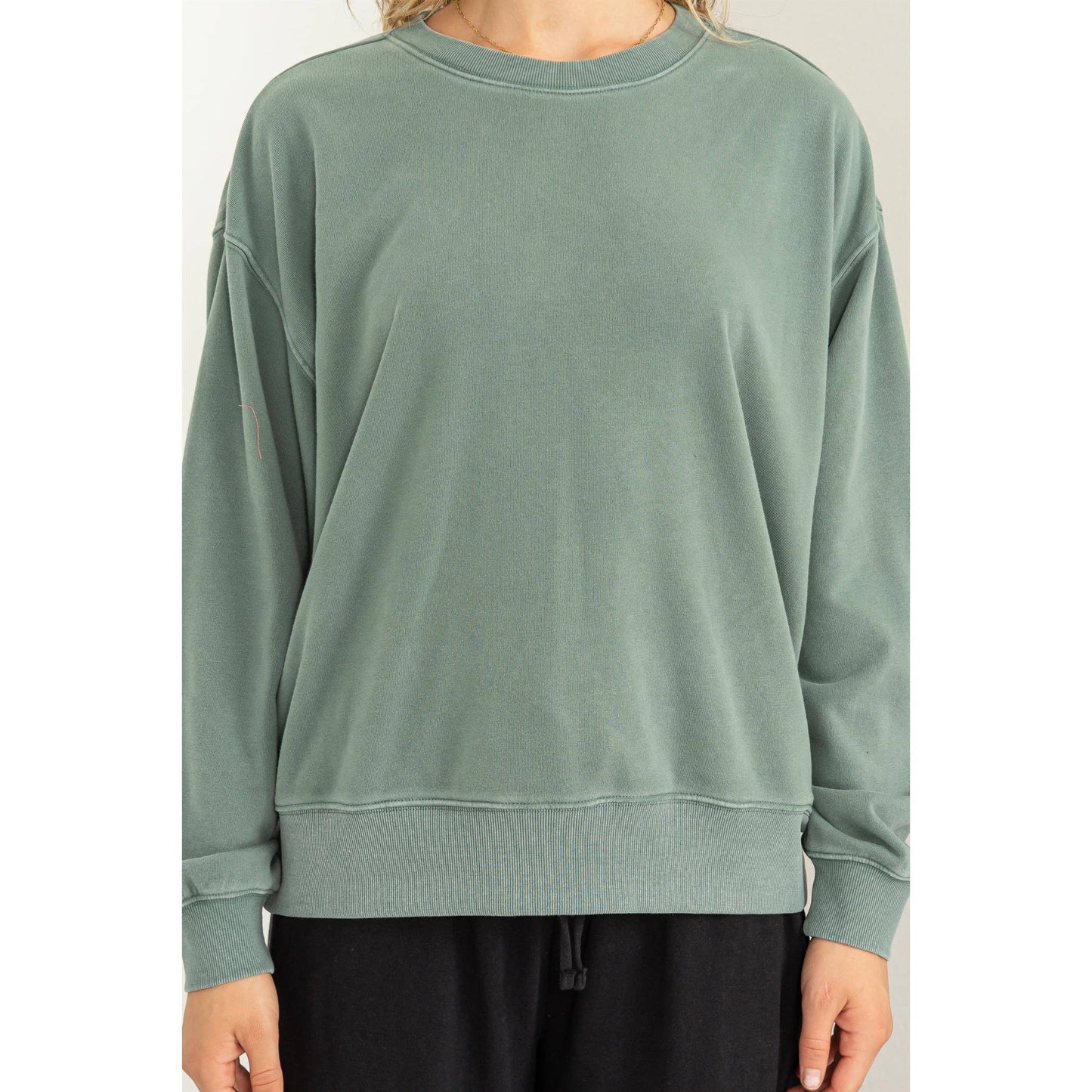 BETH RELAXED CREW NECK SWEATSHIRT