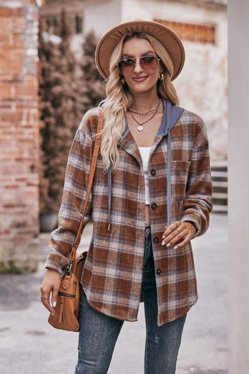 Kendall Flannel Hoodie