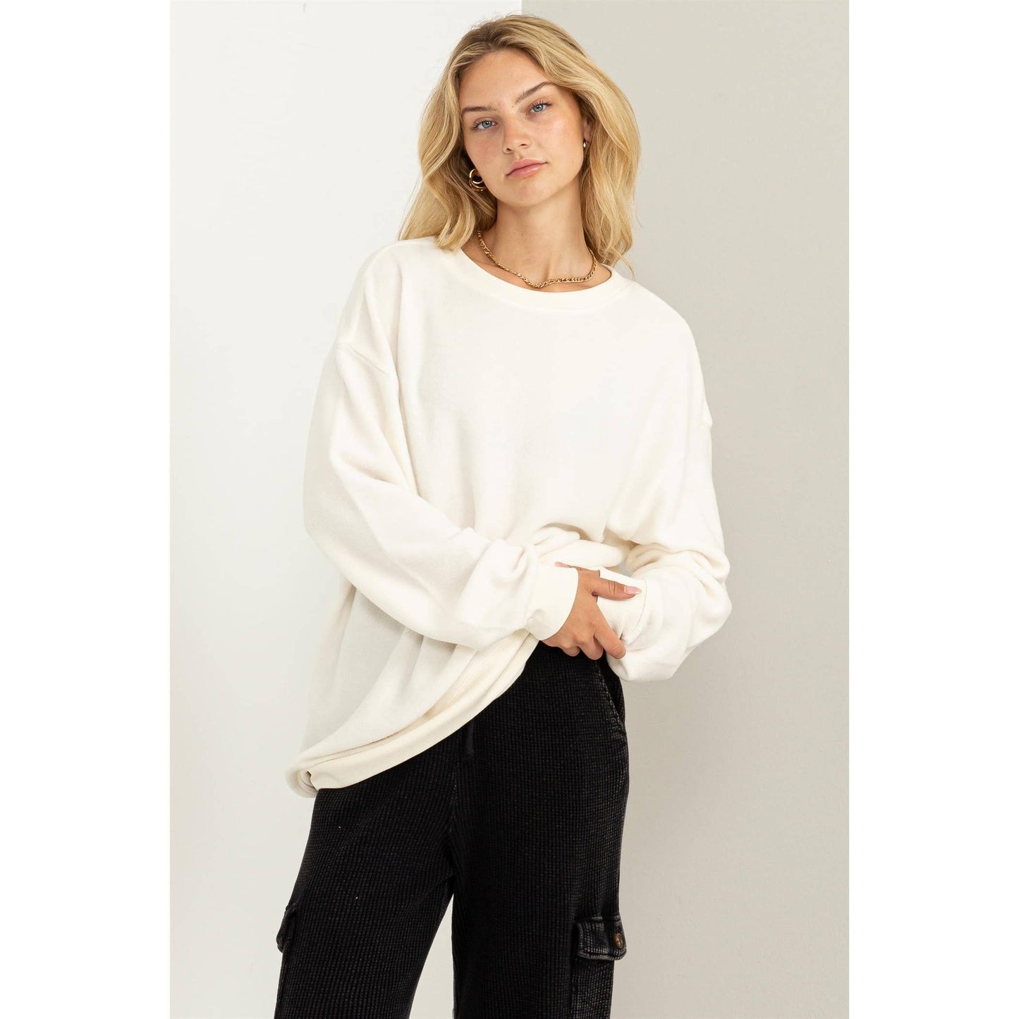 Stacy Long Sleeve Cream