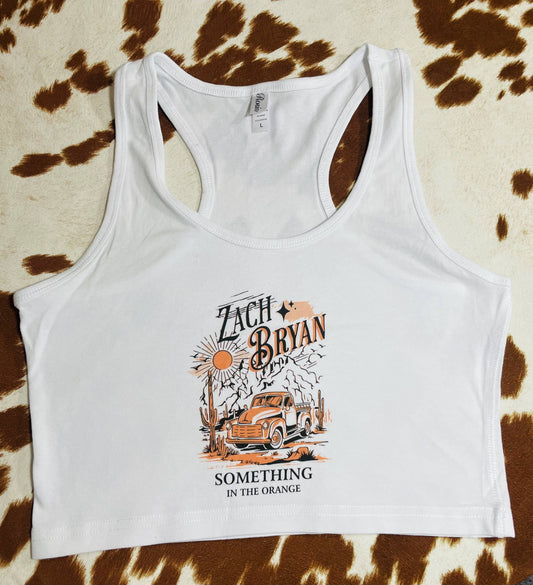 Zach Bryan Cropped Tank Top